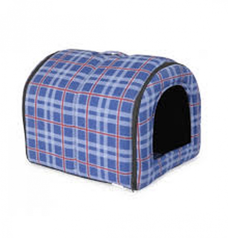 CAMON CANE E GATTO TUNNEL IN TESSUTO SCOTTISH BLU
