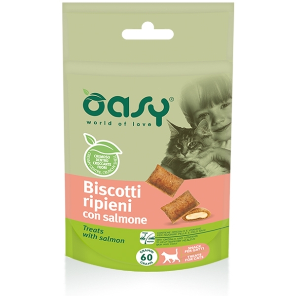 OASY BISCOTTI RIPIENI CON SALMONE
