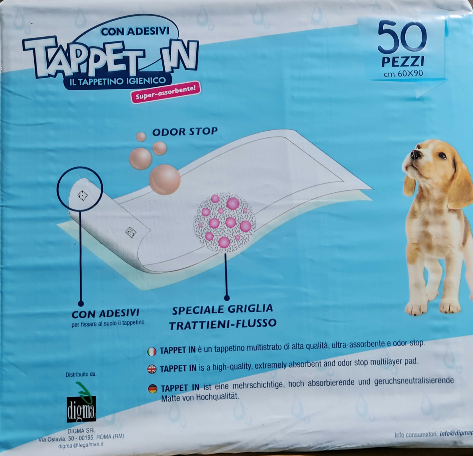 Tappetino igienico per cani Digma Tappet In 60 x 90 cm