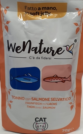 WENATURE TONNO CON SALMONE IN SOFT JELLY Gatti