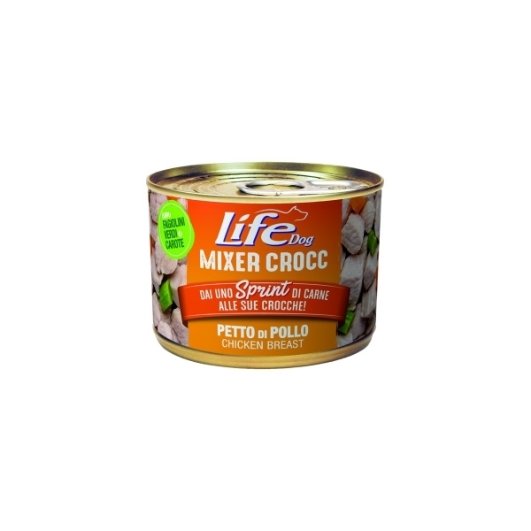 LIFE PET CARE  MIXER CROCC PETTO DI POLLO CON FAGIOLINI VERDI E CAROTE