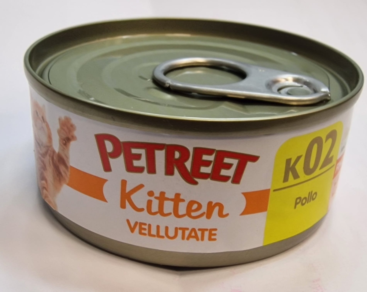 PETREET NATURA LE VELLUTATE KITTEN CON POLLO K02