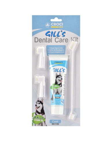 Gill's Kit Dental Care set per la pulizia dei denti del cane