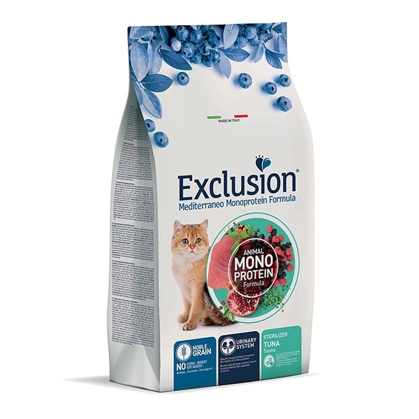 EXCLUSION MEDITERRANEO MONOPROTEIN STERILIZED ADULT ALL BREEDS TONNO
