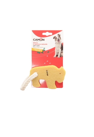 CAMON GIOCO CANE IN GOMMA NATURALE CON CORDA BISONTE Cani