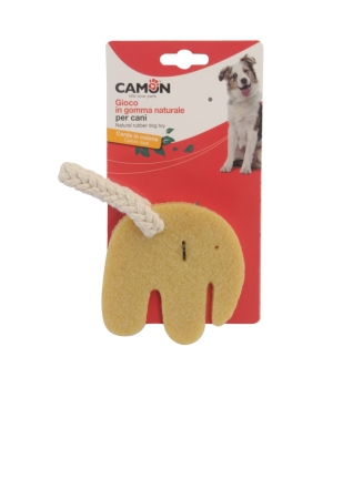 CAMON GIOCO CANE IN GOMMA NATURALE ELEFANTE Cani