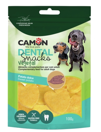 CAMON BAUVEG SNACK CUORICINI CON PATATA DOLCE Cani