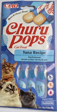 CIAO CHURU POPS SNACK GATTO IN GELATINA AL GUSTO DI TONNO Gatti