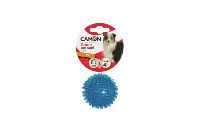 CAMON GIOCO CANE PALLA CON PUNTE TPR CON SQUEAKER Cani