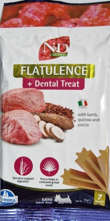 FARMINA SNACK CANE MINI ADULT QUINOA FLATULENCE + DENTAL TREAT Cani