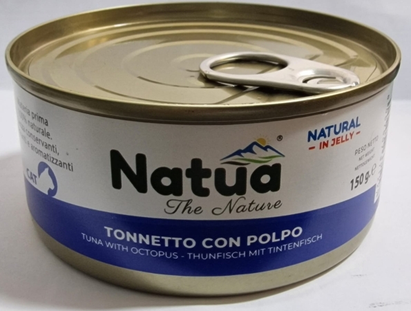 NATUA  NATURAL ADULT JELLY CAT TONNETTO CON POLPO Gatti