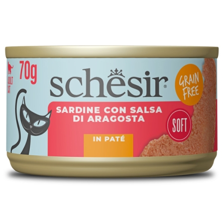 SHESIR GRAIN FREE SARDINE CON SALSA DI ARAGOSTAIN PATE' Gatti