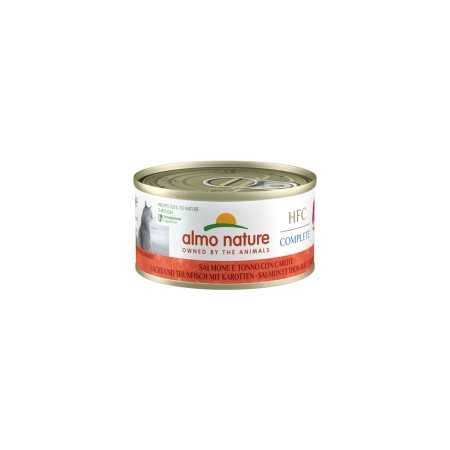 HFC ALMO NATURE COMPLETE  NATURAL CATS SALMONE E TONNO CON CAROTE Gatti