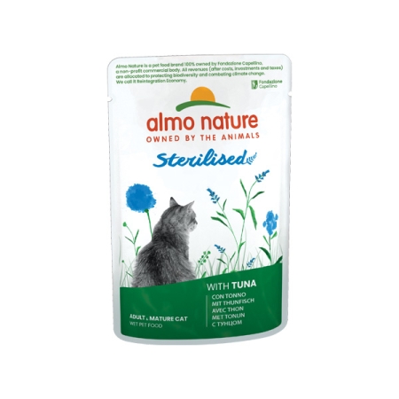 ALMO NATURE FUNCTIONAL STERILISED CATS CON TONNO Gatti