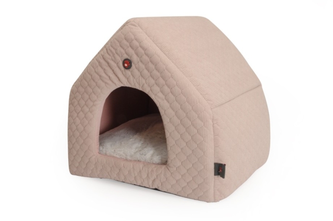 CAMON CASETTA INDOOR IN POLIESTERE CON CUSCINO ROSA ANTICO Cani e Gatti