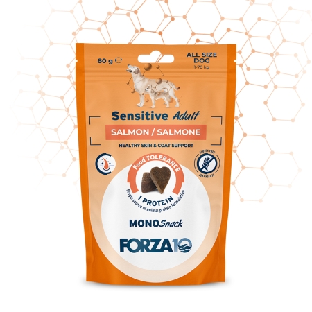 FORZA 10 MONO SNACK SENSITIVE ADULT SALMON/SALMONE Cani