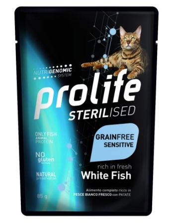 PROLIFE CATW STERILISED GRAINFREE SENSITIVE WHITE FISH Gatti