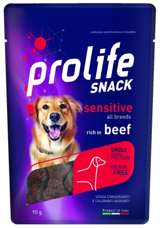 PROLIFE DOG SNACK SENSITIVE GRAINFREE BEEF Cani