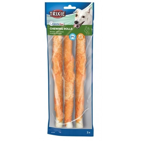 TRIXIE DENTA FUN CHEWING ROLLS POLLO