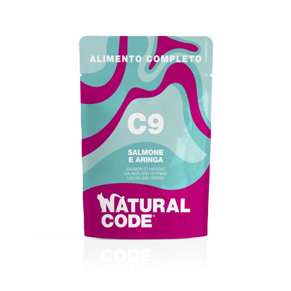 NATURAL CODE C9 SALMONE E ARINGA ALIMENTO COMPLETO