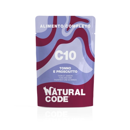 NATURAL CODE C10 TONNO E PROSCIUTTO ALIMENTO COMPLETO Gatti