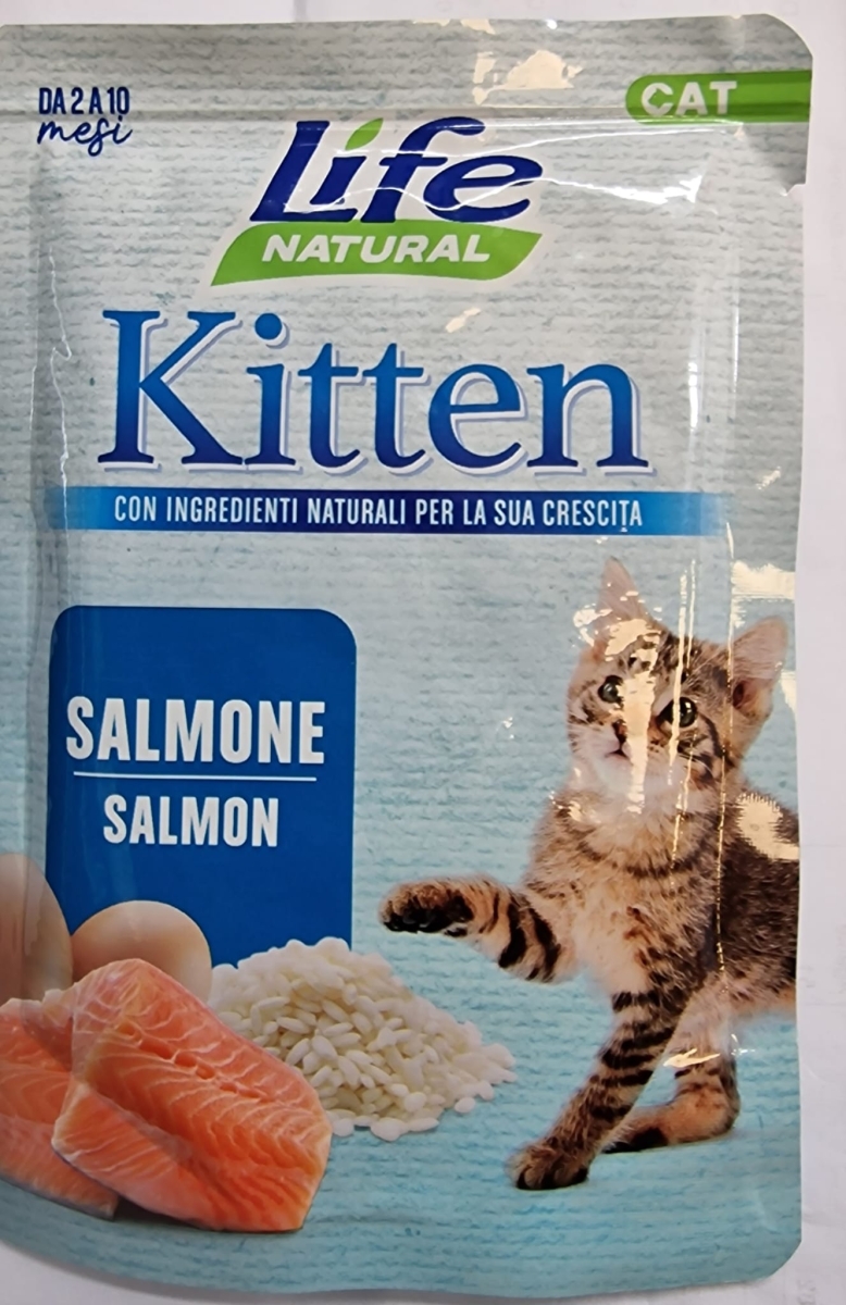 LIFE PET CARE LIFE CAT NATURAL KITTEN SALMONE