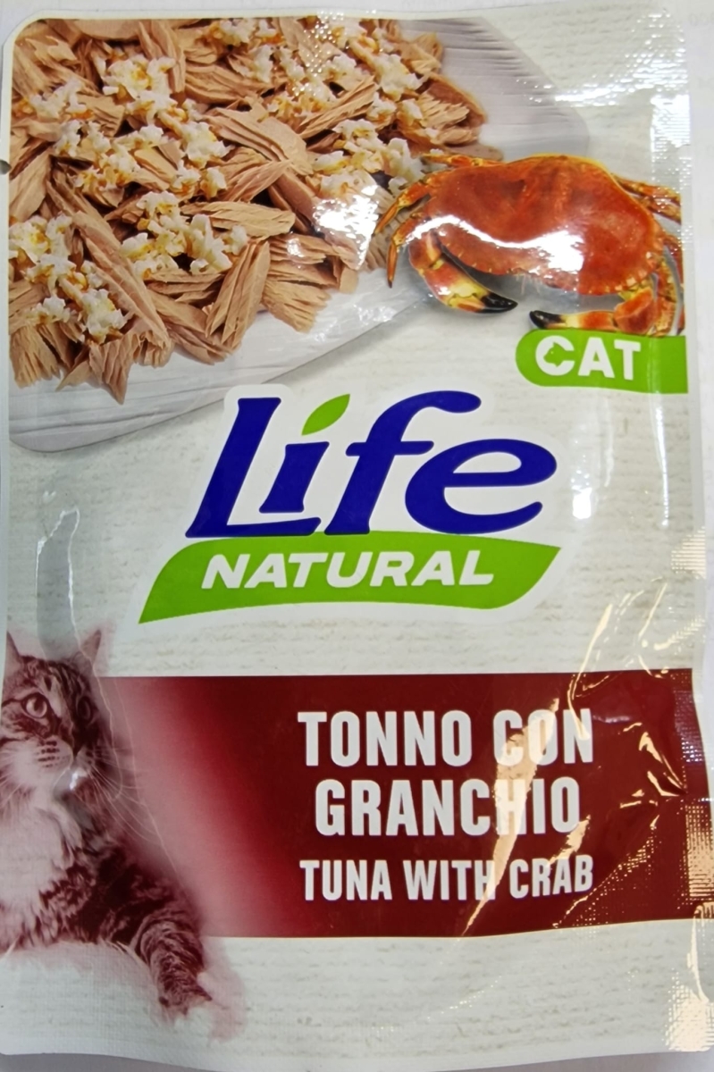 LIFE PET CARE LIFE CAT NATURAL ADULT TONNO CON GRANCHIO