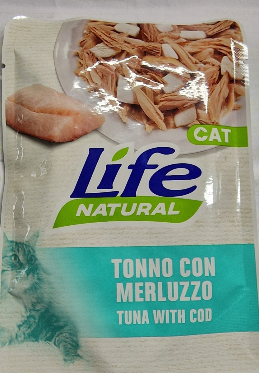 LIFE PET CARE LIFE CAT NATURAL ADULT TONNO CON MERLUZZO