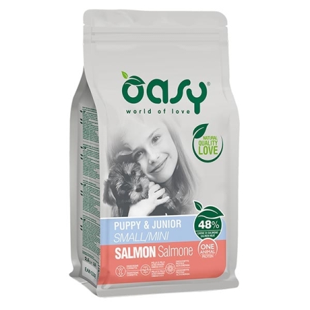 OASY DRY DOG OAP PUPPY SMALL & MINI CON SALMONE Cani