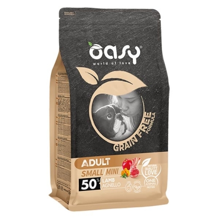 OASY DRY DOG GRAIN FREE ADULT SMALL/MINI AGNELLO Cani