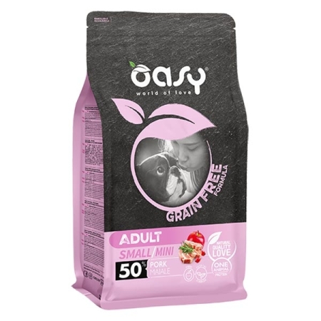 OASY DRY DOG GRAIN FREE ADULT SMALL/MINI MAIALE Cani