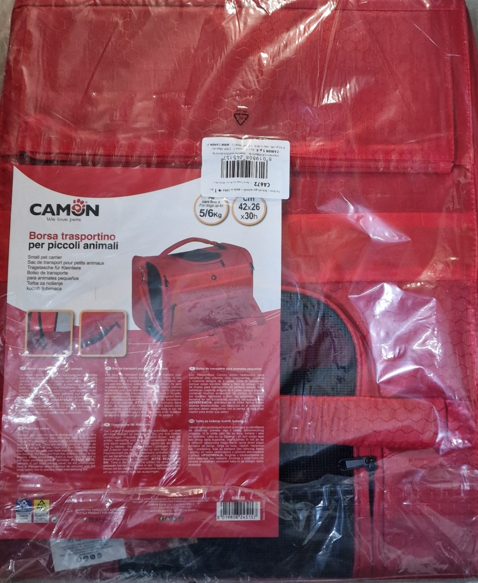 CAMON BORSA TRASPORTINO ROSSA