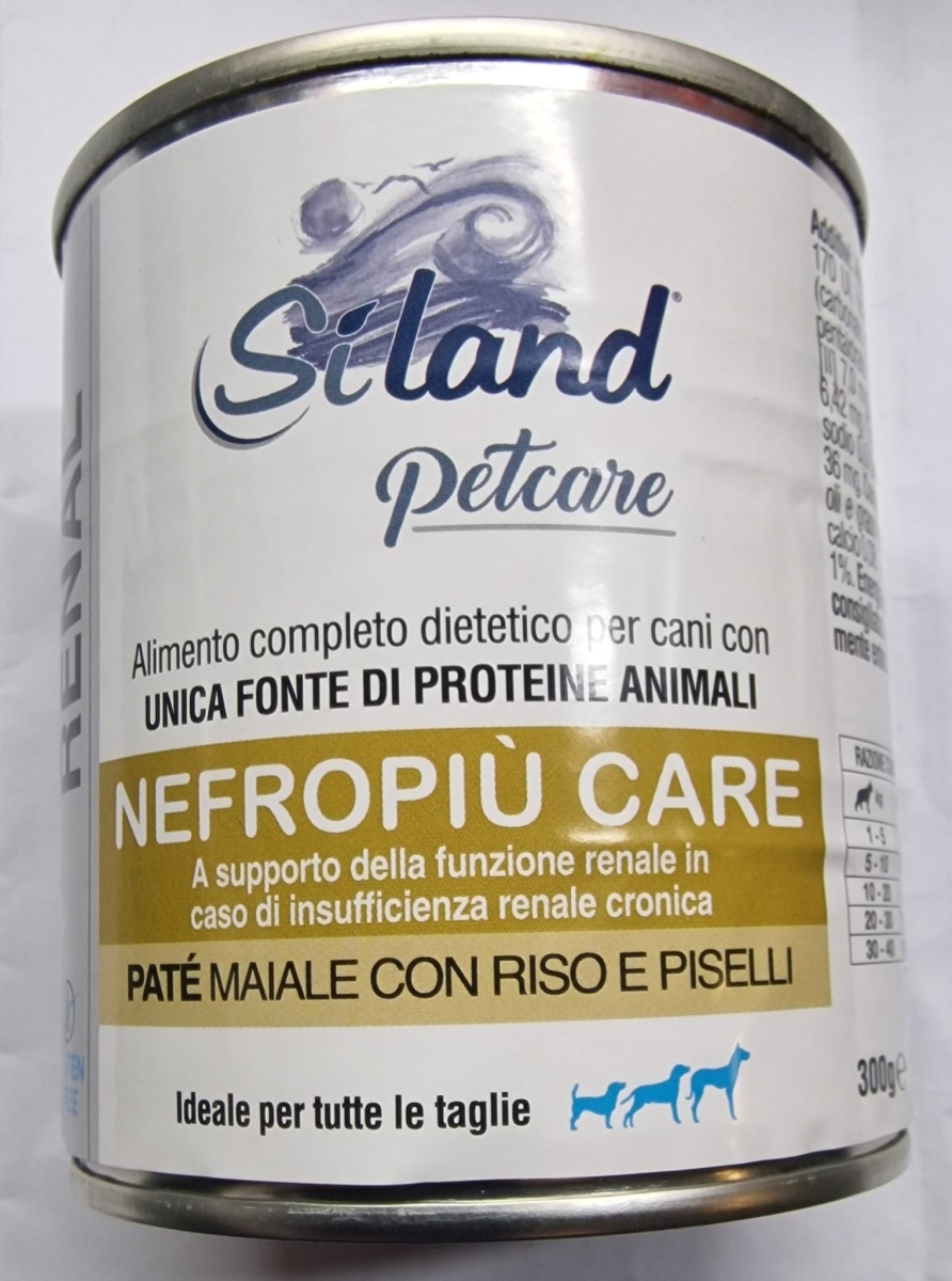 SILAND PETCARE RENAL NEFROPIU' CARE PATE' MAIALE CON RISO E PISELLI
