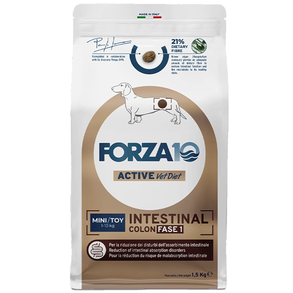 FORZA 10 ACTIVE DOG MINI TOY INTESTINAL COLON FASE 1 CON PESCE