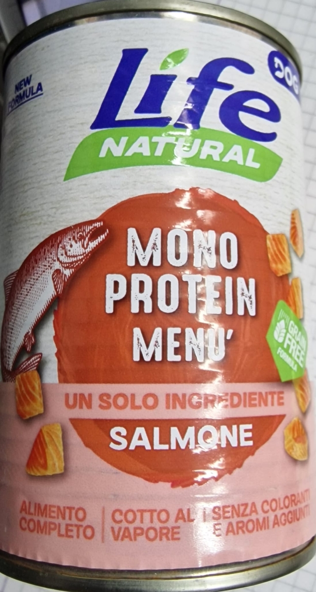 LIFE NATURAL DOG MONOPROTEIN MENU' SALMONE
