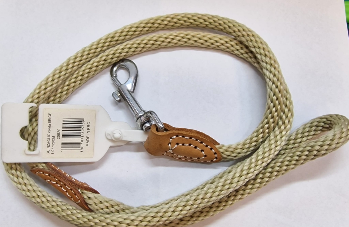 GUINZAGLIO CORDA BEIGE