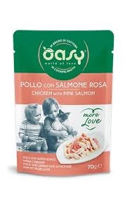 OASY WET CAT MORE LOVE POLLO CON SALMONE ROSA