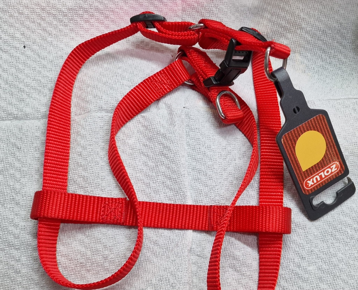 PETTORINA PER CANI HAR NYL ML 30-45 CM ROSSO
