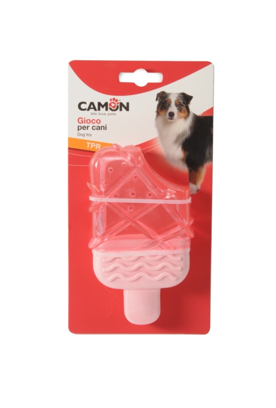 CAMON GIOCO PER CANI GHIACCIOLO IN TPR ROSA-AZZURRO