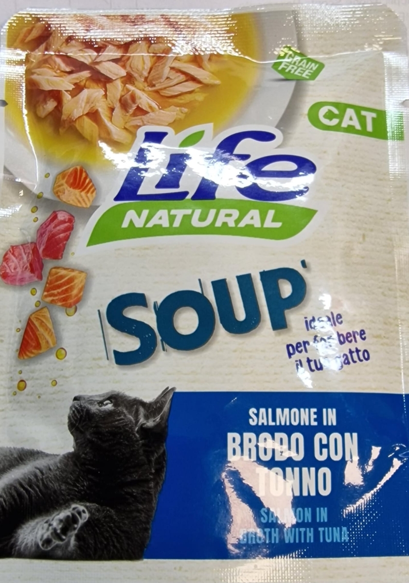 LIFE PET CARE LIFE CAT NATURAL SALMONE IN BRODO CON TONNO SOUP'