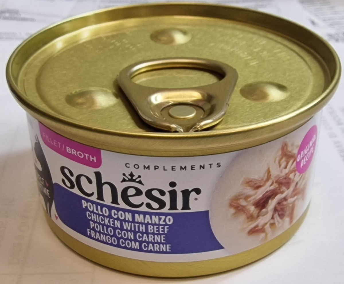 SCHESIR COMPLEMENTS POLLO CON MANZO IN BRODO