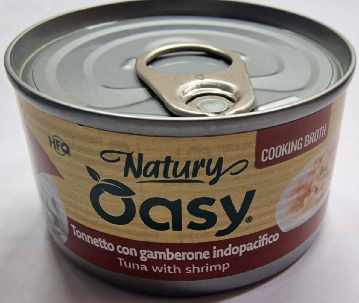 OASY WET CAT NATURY IN BRODO DI COTTURA TONNETTO CON GAMBERONE INDOPACIFICO
