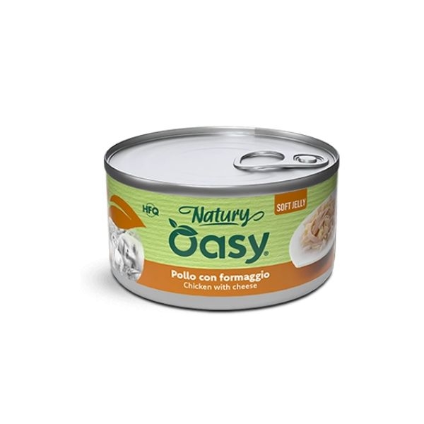 OASY WET CAT NATURY SOFT JELLY POLLO CON FORMAGGIO