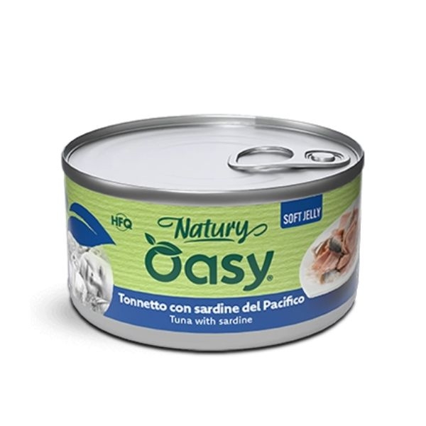 OASY WET CAT NATURY SOFT JELLY TONNETTO CON SARDINE DEL PACIFICO