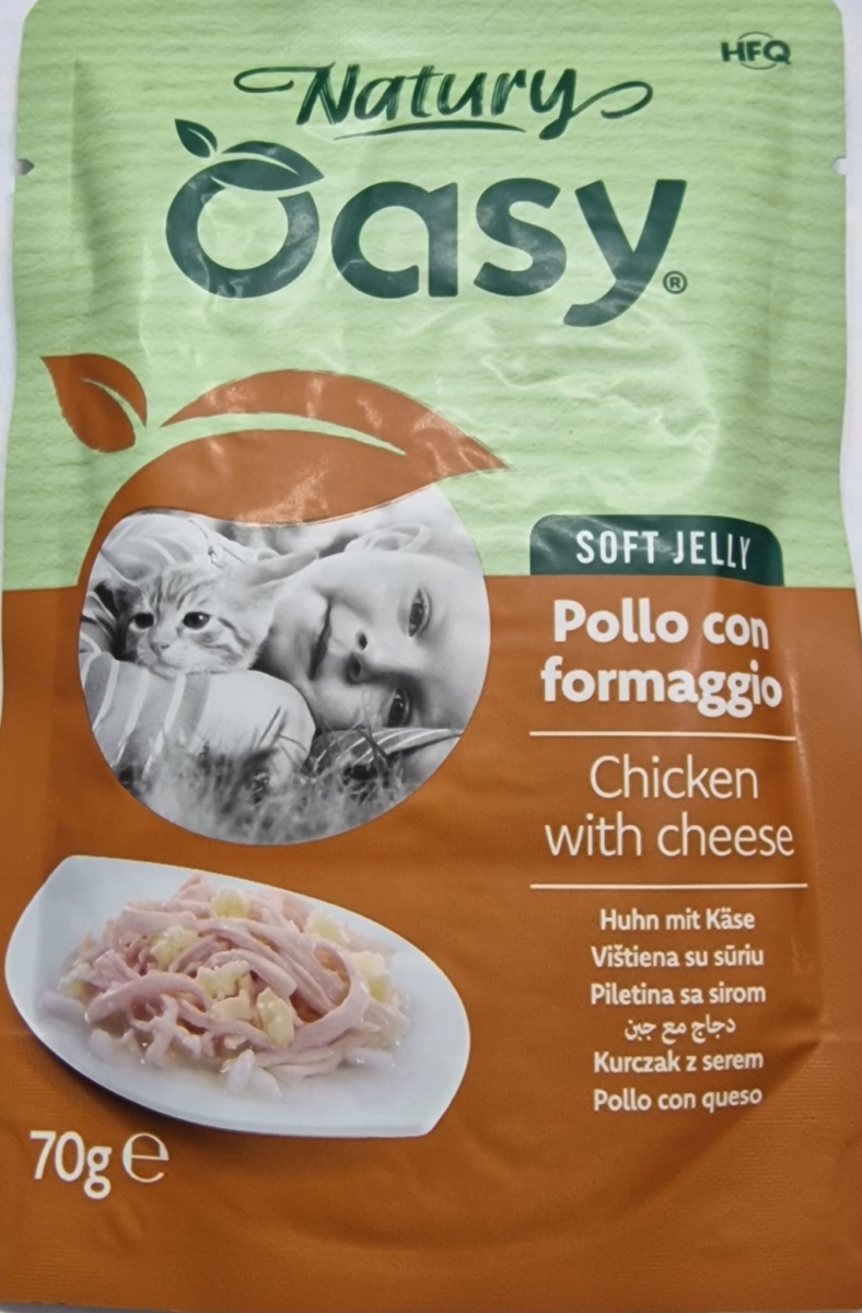 OASY NATURY SOFT JELLY  POLLO CON FORMAGGIO
