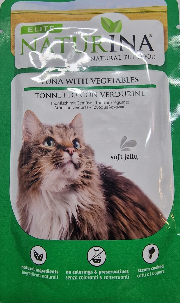 ELITE NATURINA NATURAL PET FOOD TONNETTO CON VERDURINE SOFT JELLY