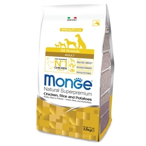 MONGE NATURAL SUPERPREMIUM ALL BREEDS ADULT POLLO RISO E PATATE
