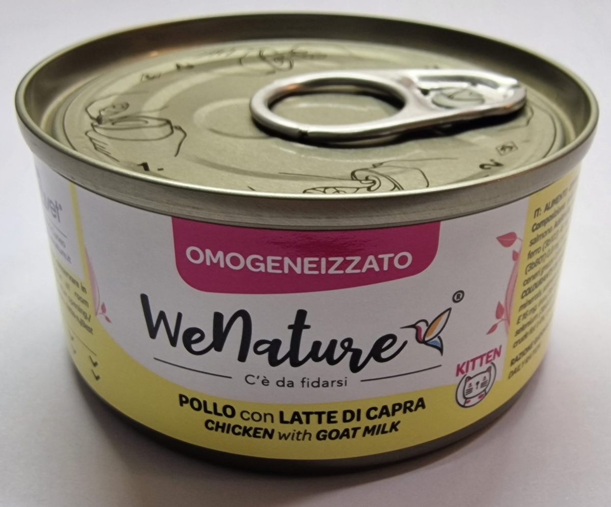 WENATURE KITTEN POLLO CON LATTE DI CAPRA OMOGENEIZZATO