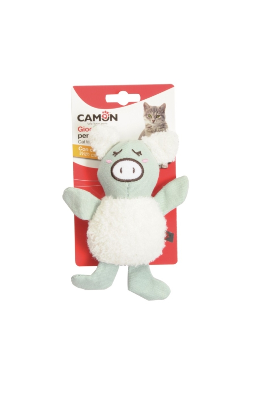 CAMON GIOCO GATTO MAIALINO FANTASIA IN TESSUTO CON CATNIP