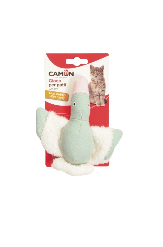 CAMON GIOCO PER GATTI ANATRE FANTASIA IN TESSUTO CON CATNIP 3 COLORI